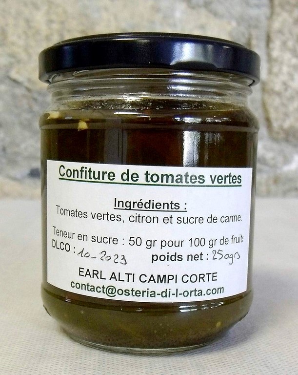 Confiture de tomates vertes