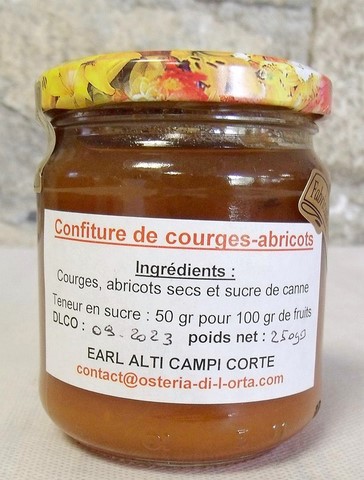 Confiture de courges-abricots